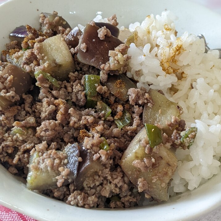 子どもと食べられる！美味♡簡単♪茄子のドライカレー